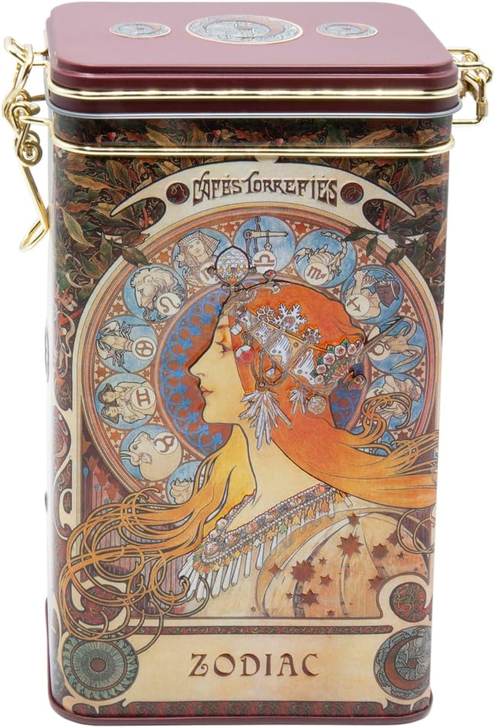 Fridolin 19399 - Vorratsdose/Kaffeedose aus Metall mit Bügelverschluss, Volumen ca. 1,4 Liter - Art