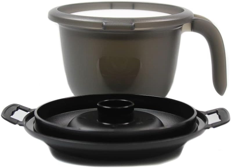 Tupperware Mikrowelle Junior-Reis-Meister 550 ml schwarz/weiss Single Reiskocher