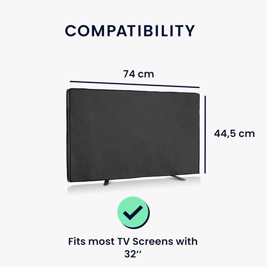 kwmobile 32" TV Outdoor TV Abdeckung - Fernseher Hülle Bildschirmschutz - Schutzhülle wetterfest - S