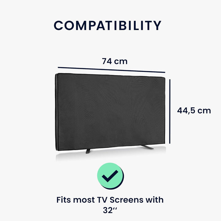 kwmobile 32" TV Outdoor TV Abdeckung - Fernseher Hülle Bildschirmschutz - Schutzhülle wetterfest - S