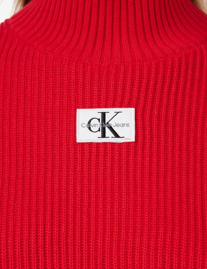 Calvin Klein Damen Pullover XL Rot (Candy Apple), XL Rot (Candy Apple)