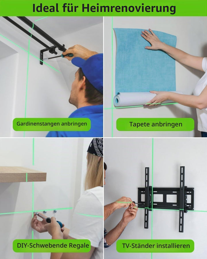 Kreuzlinienlaser Firecore Laser-Wasserwaage Selbstnivellierender Vertikale und Horizontale Laser Lev