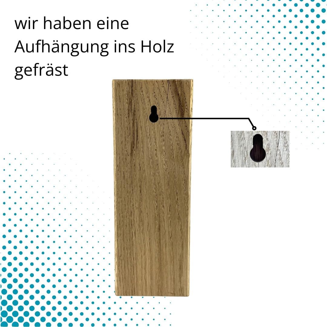 Bienenhotel Stamm Insektenhotel Wildbienen Eiche Massivholz Hartholz Wildbienenhotel Nisthilfe Biene