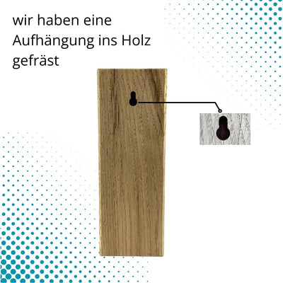 Bienenhotel Stamm Insektenhotel Wildbienen Eiche Massivholz Hartholz Wildbienenhotel Nisthilfe Biene