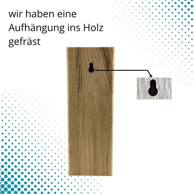 Bienenhotel Stamm Insektenhotel Wildbienen Eiche Massivholz Hartholz Wildbienenhotel Nisthilfe Biene