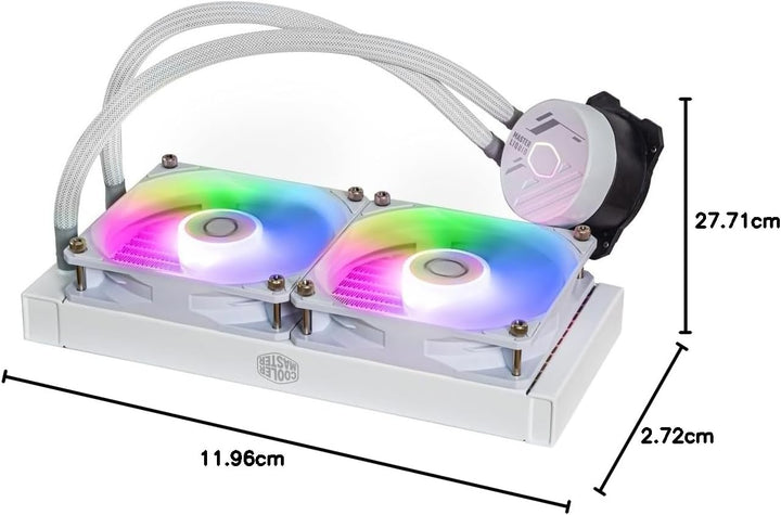 Cooler Master MasterLiquid 240L Core ARGB Wasserkühlung - CPU-Flüssigkeitskühler mit Zweikammer-Gen-