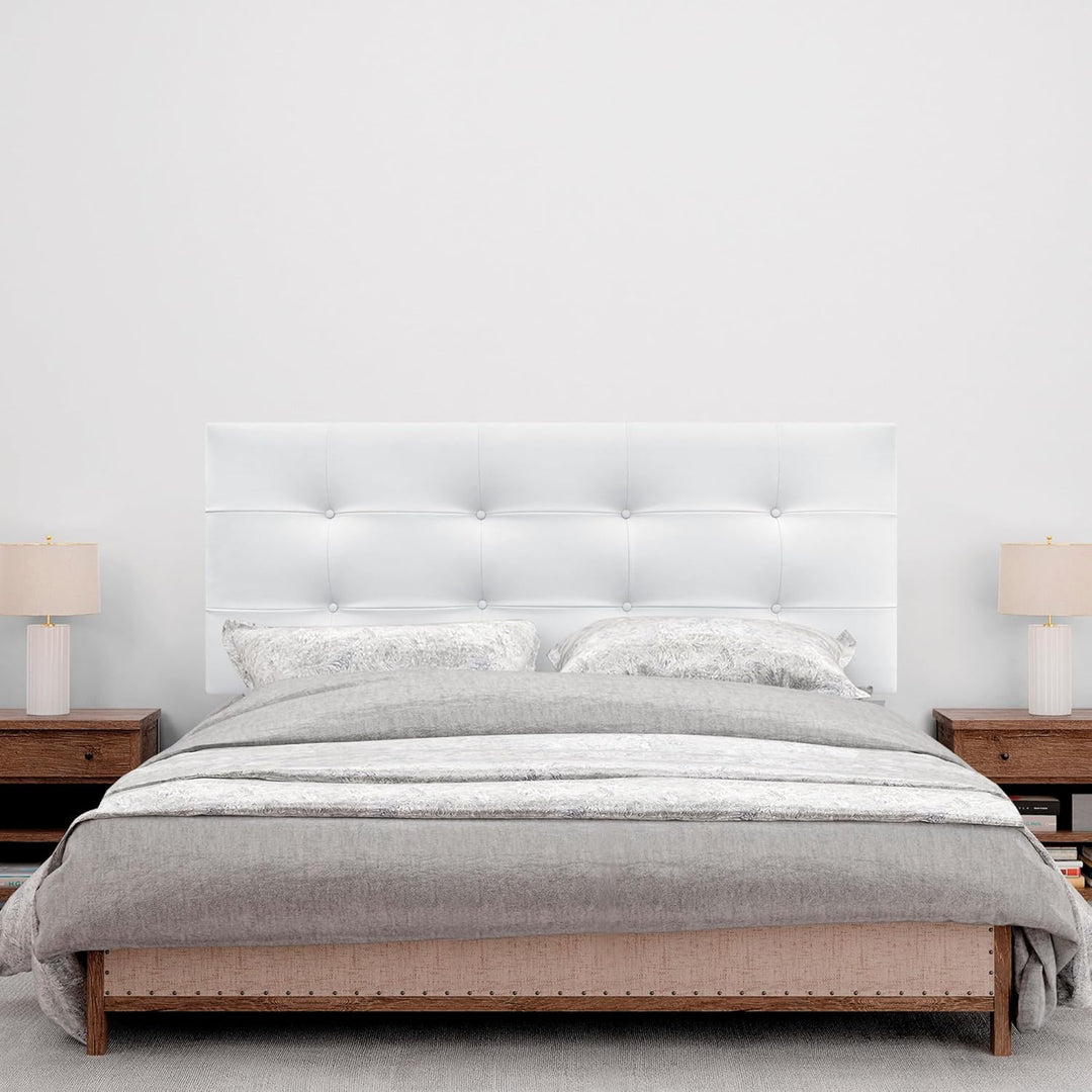 DHOME Kopfteil, gepolstertes Bett Kopfteil 8cm dick. Gepolstertes Kopfteil ACUALINE Stoff und Kunstl