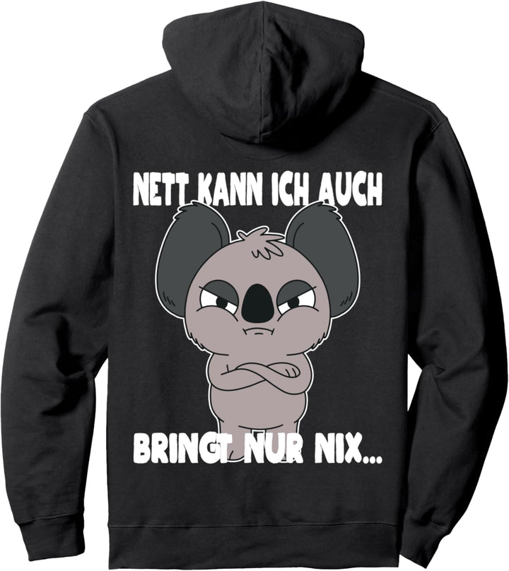 Nett kann ich auch Spruch Koalas Pullover Hoodie