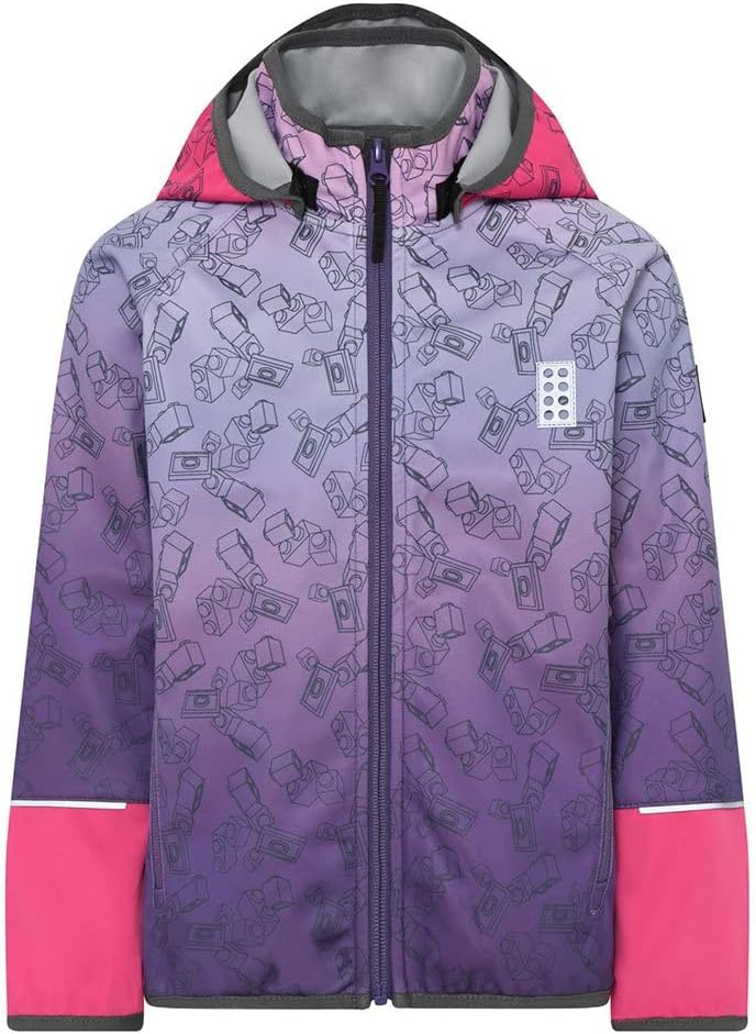 LEGO Mädchen Shell-Jacke 134 432 Lilac Rose, 134 432 Lilac Rose