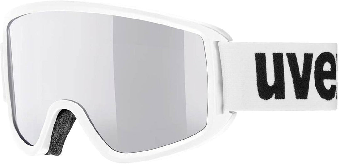 Uvex Unisex Topic Fm Skibrille (1er Pack) Einheitsgrösse white/silver-lasergold lite, Einheitsgrösse