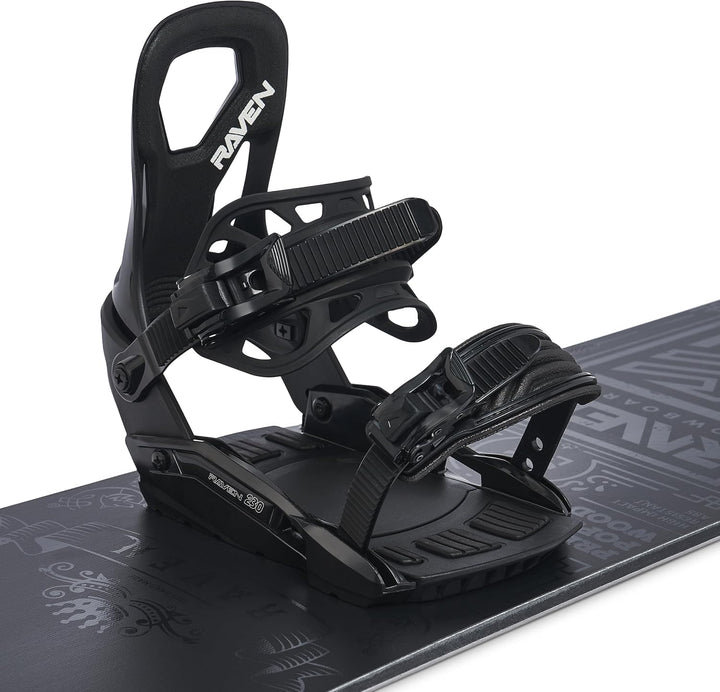 RAVEN Snowboard Bindung s200 oder s230 M/L (40-47) s230 Black, M/L (40-47) s230 Black