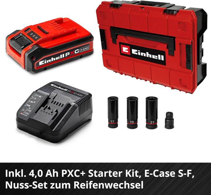 Einhell Professional Akku-Schlagschrauber TP-CW 18/350-C Li BL Kit PXC (18 V, 350 Nm Drehmoment, 600
