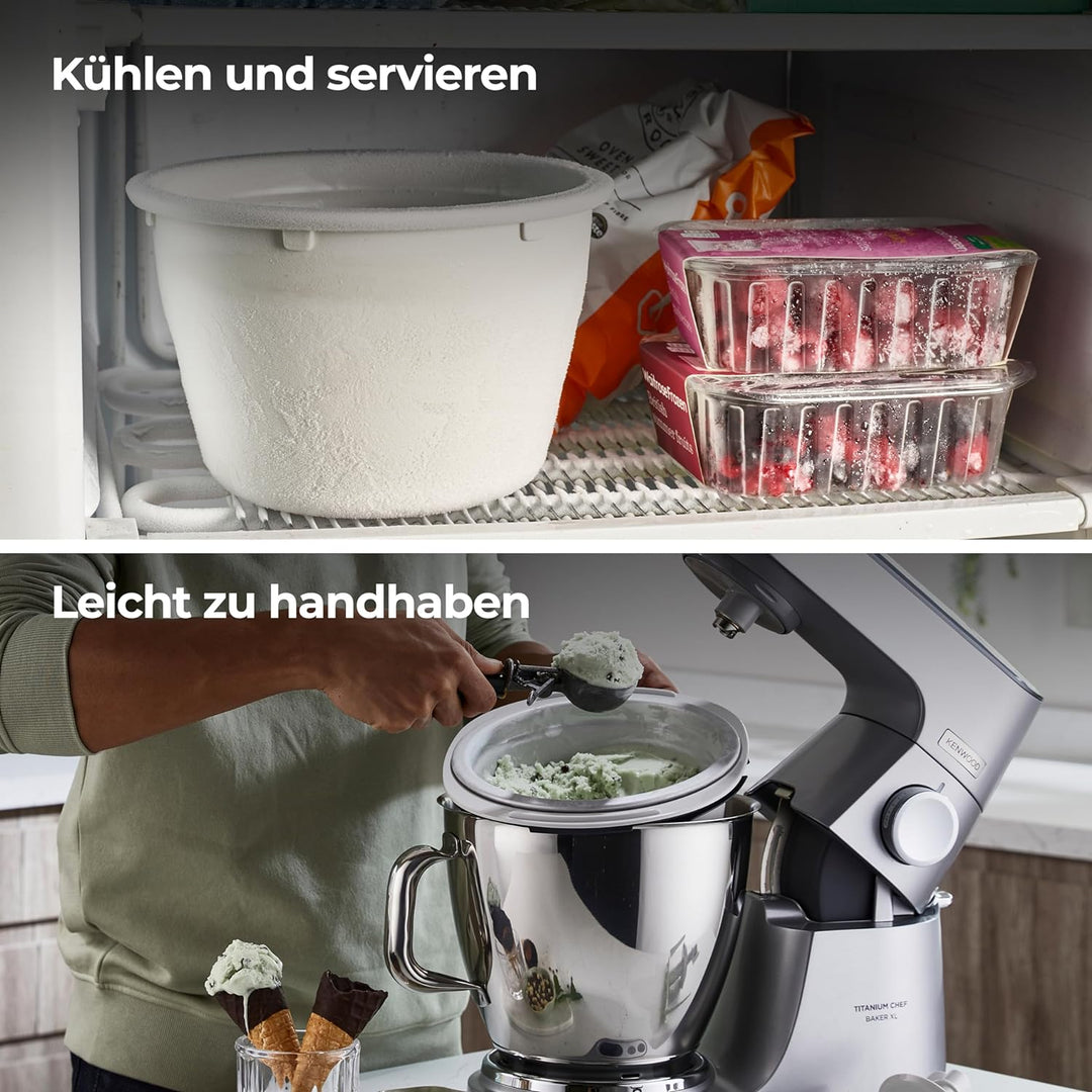 Kenwood KAX71.000WH Eismaschine Gebäckroboter Zubehör Weiss