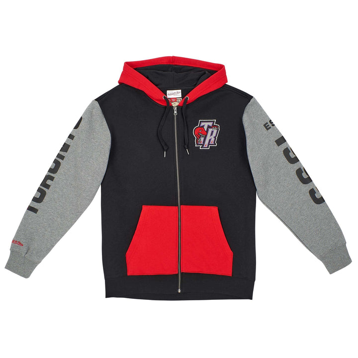 Mitchell & Ness Toronto Raptors NBA Full Zip Fleece Hoodie Schwarz, S