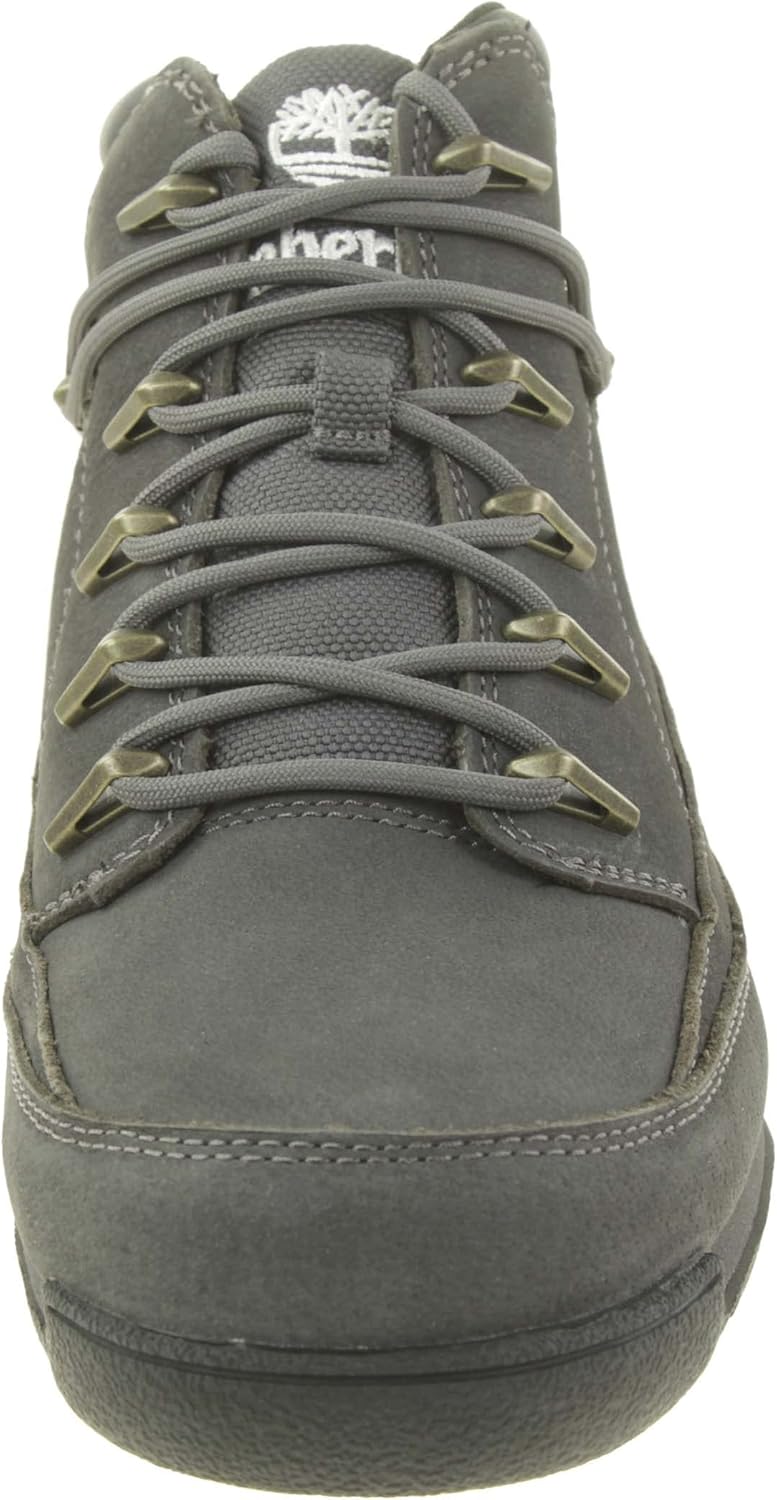 Timberland Euro Rock Mid Hiker Herren Boots Wanderschuhe TB 0A2H5A Braun 44 EU Dark Grey Nubuck, 44