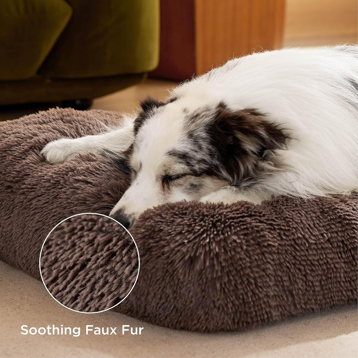 BEDSURE Flauschiges Hundebett Grosse Hunde - 89x58x8 cm Hundebett waschbar für grosse Hunde, rutschf
