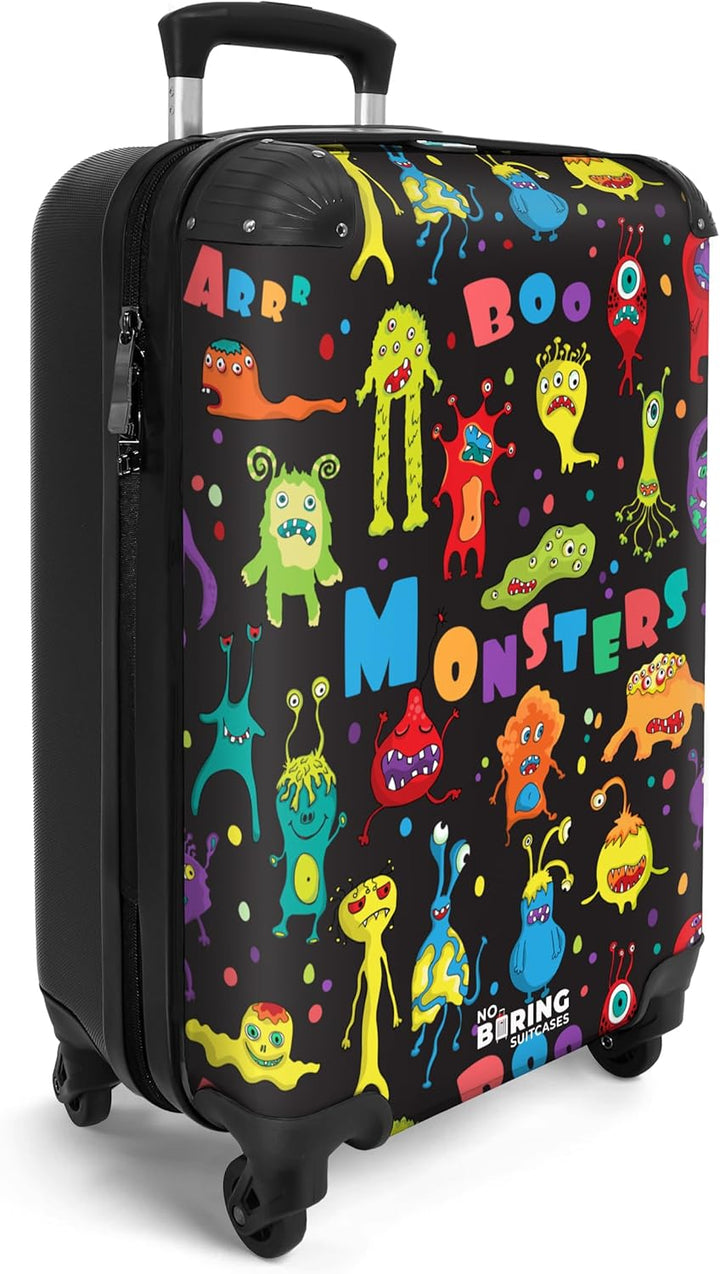 NoBoringSuitcases.com® Kinderkoffer Kinder Koffer Jungs Trolley Handgepäck Carry on Luggage Geschenk