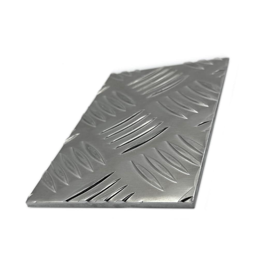 Riffelblech Tränenblech 3,5/5mm QUINTETT geriffelt Aluminium Tränenblech (2500x500mm), 2500x500mm