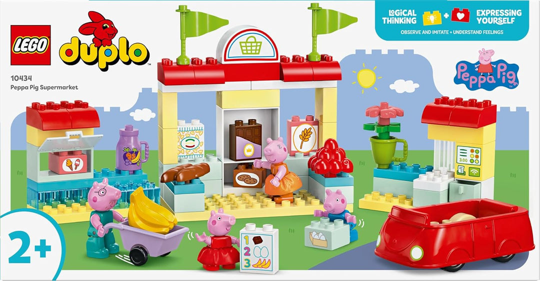LEGO DUPLO 10434 Peppas Supermarkt: kreatives Lernspielzeug und Spielset, Geschenk für Jungen und Mä