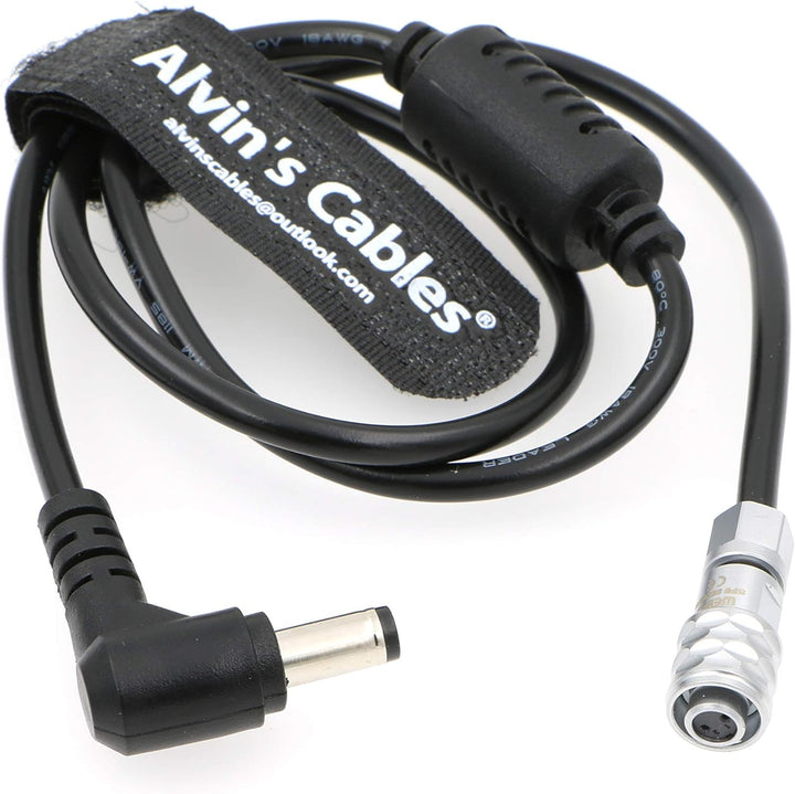 Alvin's Cables BMPCC4K Stromkabel für BMPCC 4K Blackmagic Pocket Cinema Kamera 4K 60CM Rechtwinklig