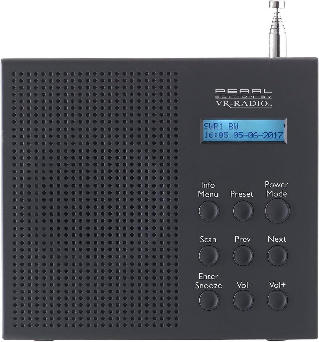 VR-Radio Outdoor Radio DAB+: Digitales DAB+/FM-Radio mit Akku, Dual-Wecker, RDS, LCD-Display, Timer