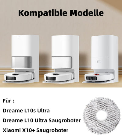 8 Stück Wischtücher für Xiaomi X10+ & Dreame L10s Ultra / L10 Ultra / L20 Ultra / L10s Pro Ultra Hea