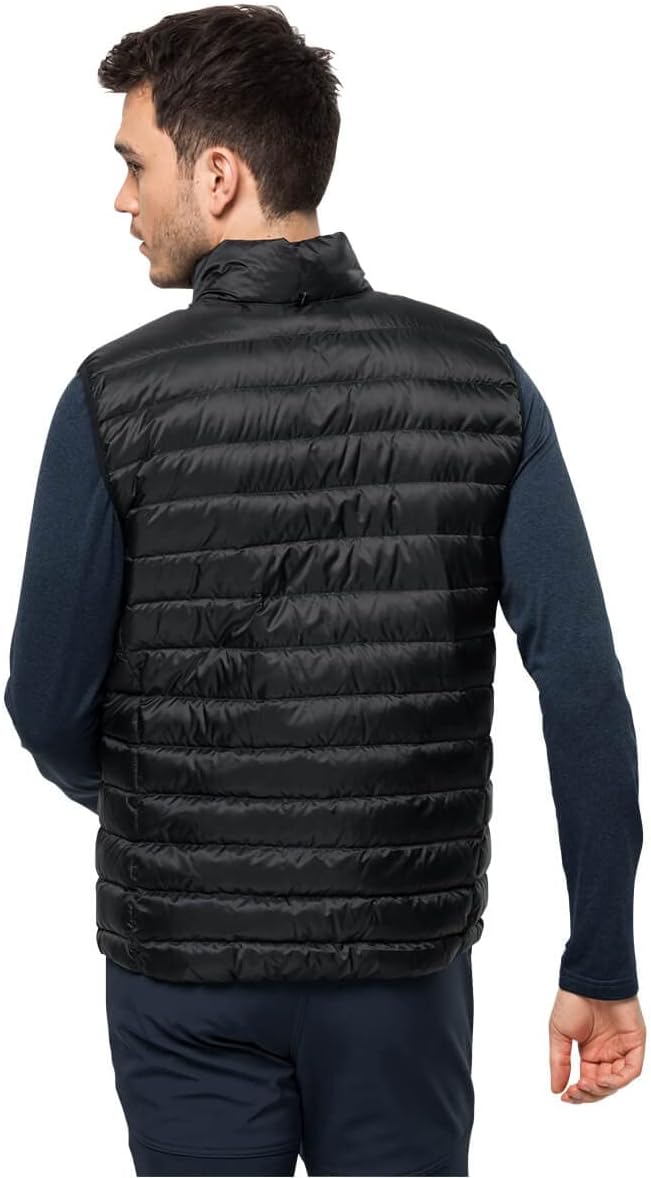Jack Wolfskin Herren Pack & Go Down Vest M Weste, Schwarz