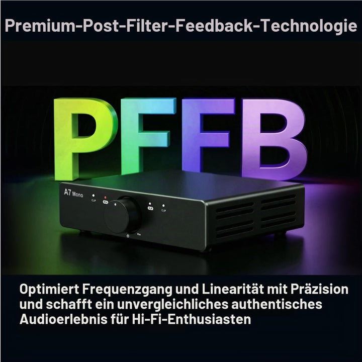 3E Audio A7Mono Stereo Leistungsverstärker TPA3255 1x480W PBTL Next Generation Hi-Fi Audio mit verbe