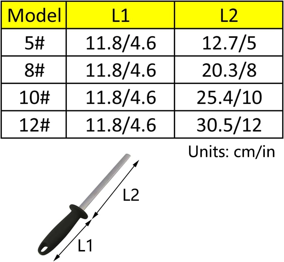 12 Zoll Hufmesserschärfer mit ABS-Griff, diamantbeschichteter Pferderaspelschneider für Ranches, Küc