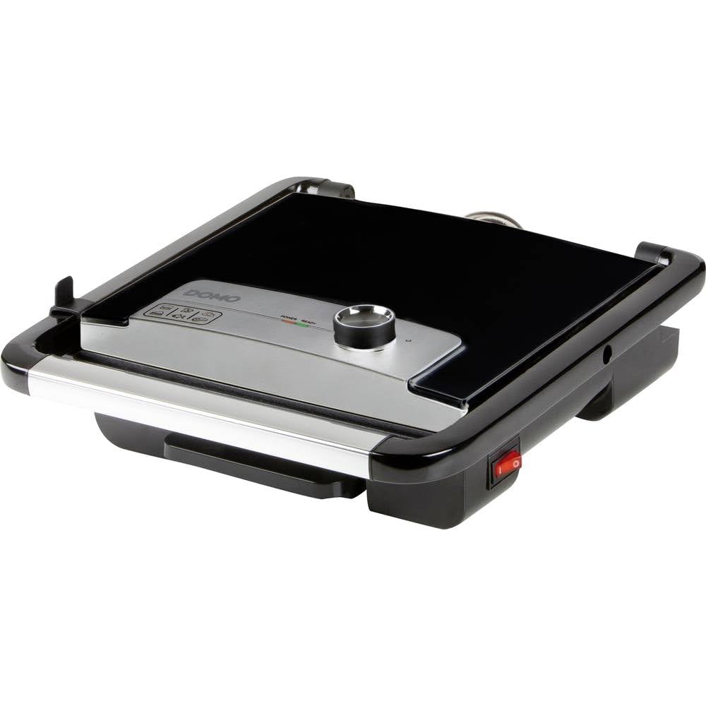 Domo DO9245G Elektro Multigrill Kontrollleuchte, klappbar, Antihaftbeschichtung, Silber