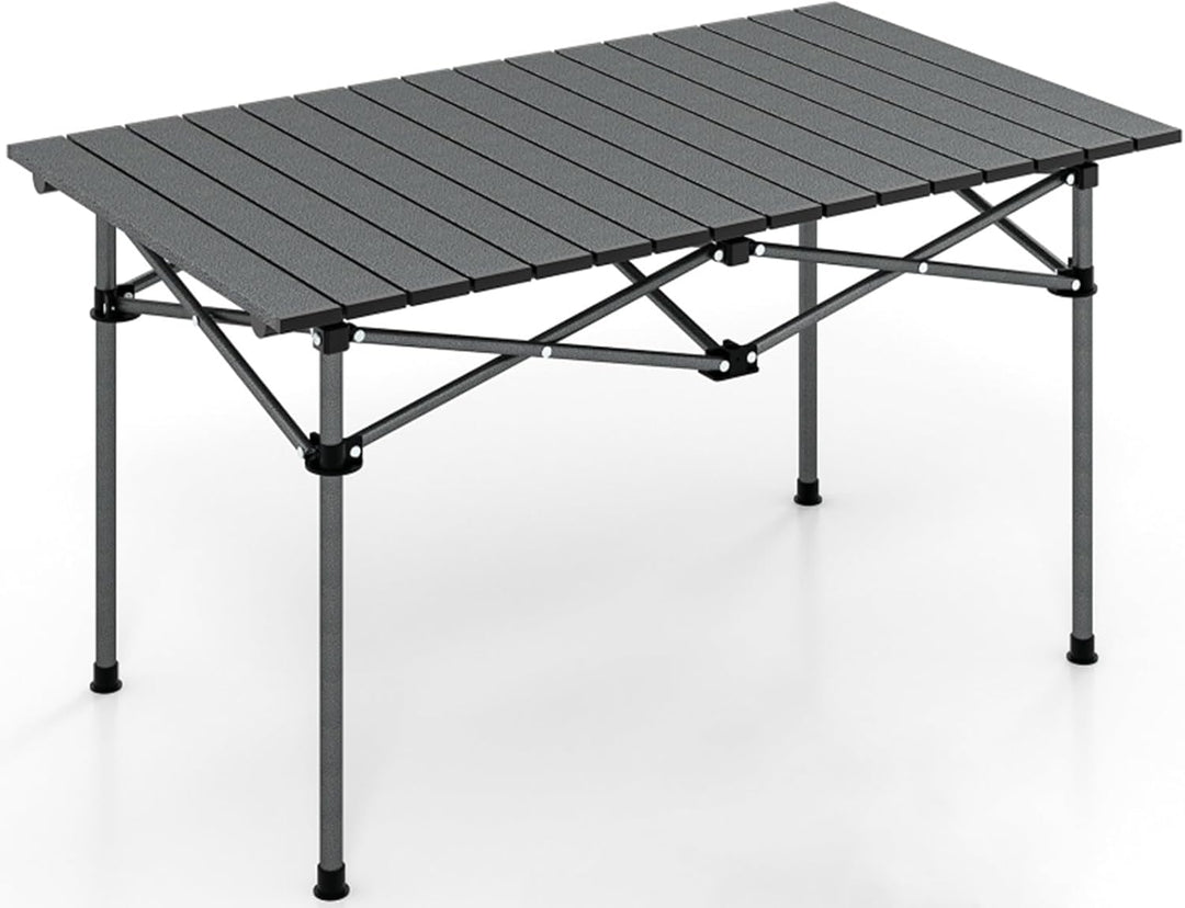 GYMAX Campingtisch Klapptisch Faltbar 95 x 55 x 50 cm Gartentisch Balkontisch Klappbar inkl. Trageta