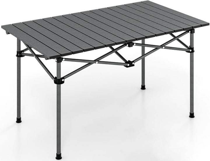 GYMAX Campingtisch Klapptisch Faltbar 95 x 55 x 50 cm Gartentisch Balkontisch Klappbar inkl. Trageta