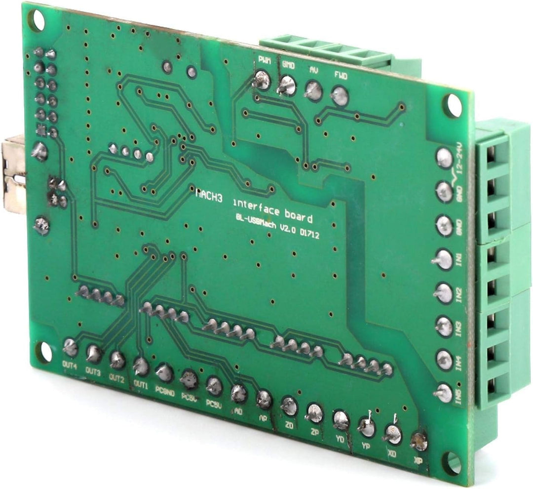 12-24V-Treiberplatine, CNC-USB-Mach3-Platine, 5-Achsen-Schnittstellentreiber Motion Controller