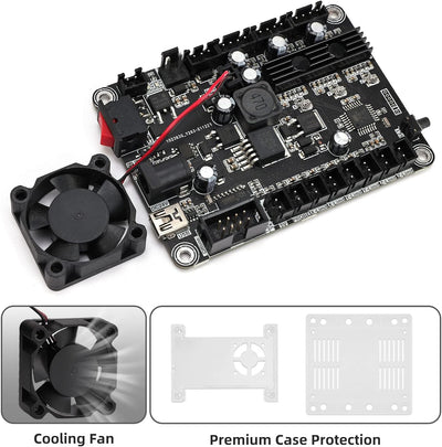 Verbesserte GRBL 1.1 Steuerplatine mit Lüfter für 1610/2418/3018 DIY Lasergravurmaschine USB Anschlu