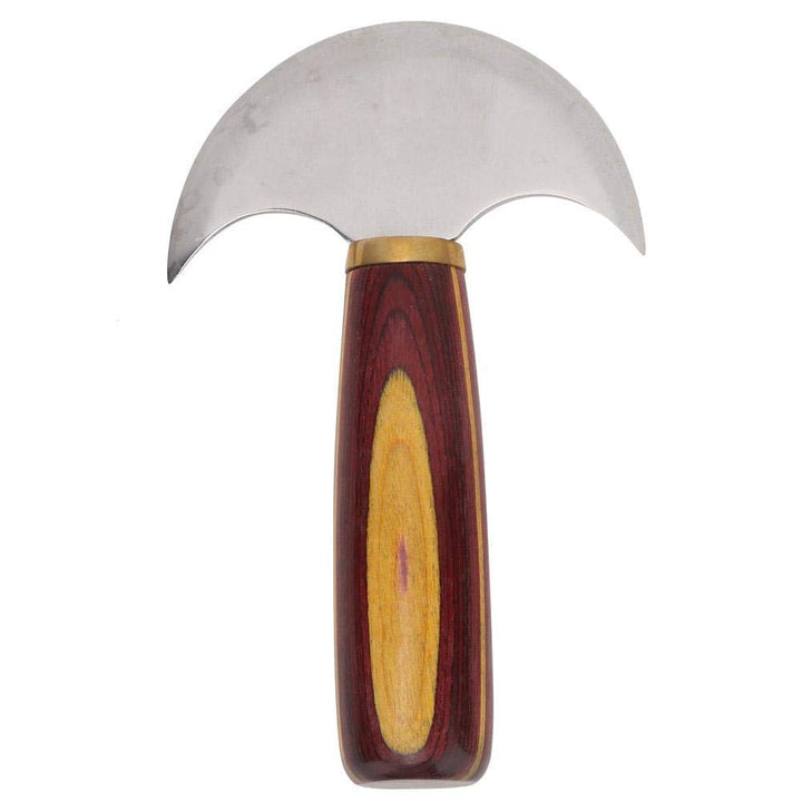 Leder Schneidmesser Holzgriff vorne Stahl DIY Leathercraft Korrekturwerkzeug(S), S
