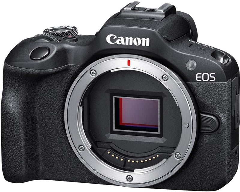 Canon EOS R100 Systemkamera Gehäuse (Spiegellose Digitalkamera mit Autofokus, 4K Videokamera, 24,1 M