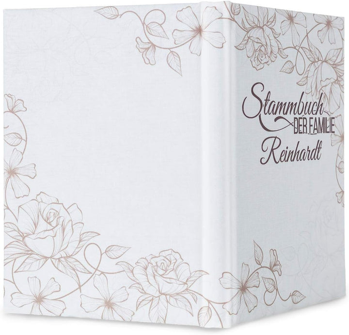 Hochzeitideal Stammbuch der Familie Familienstammbuch bedruckten Buchbinderleinen (506 - Bruna perso