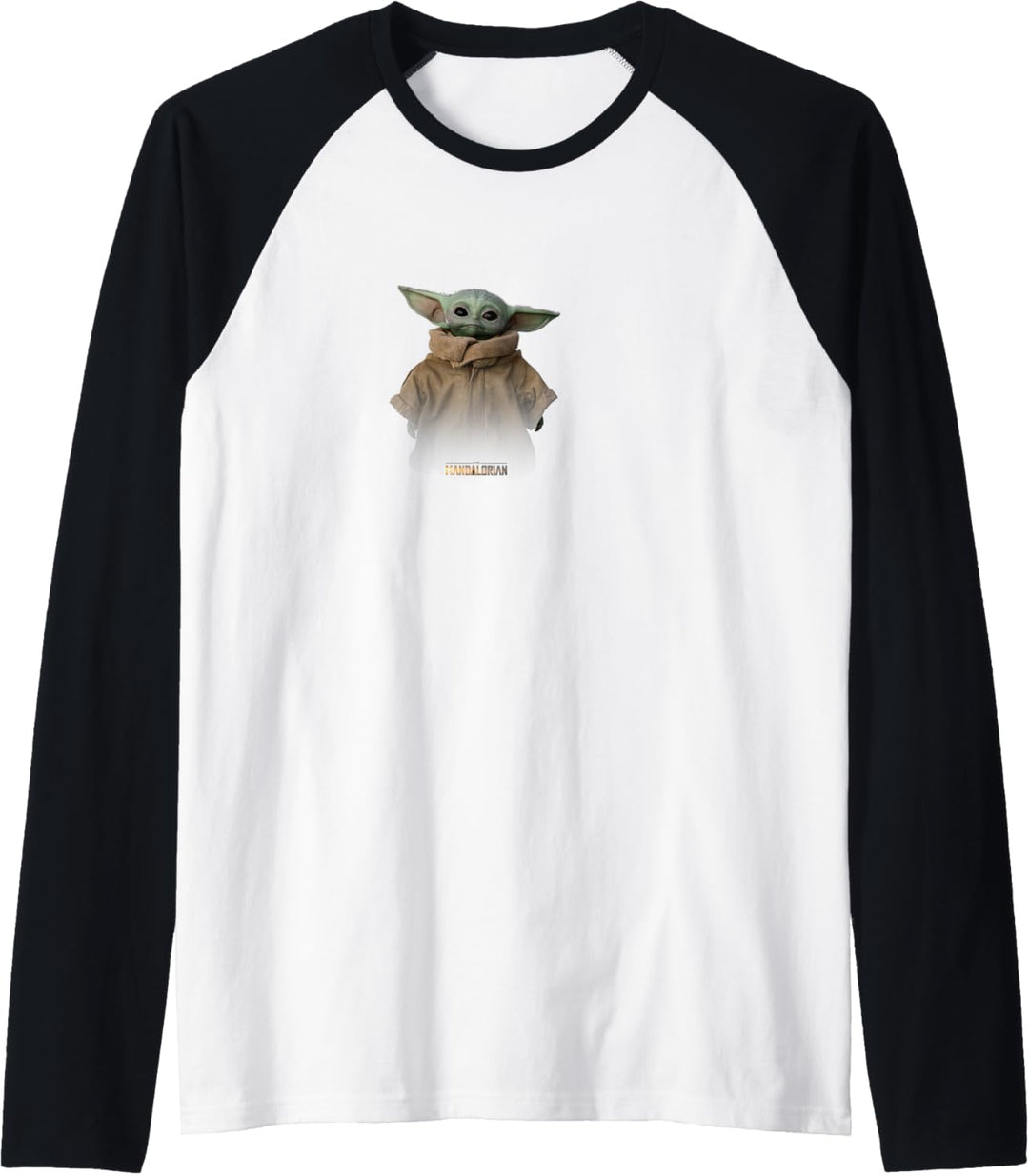 Star Wars The Mandalorian Logo The Child Simple Portrait Raglan
