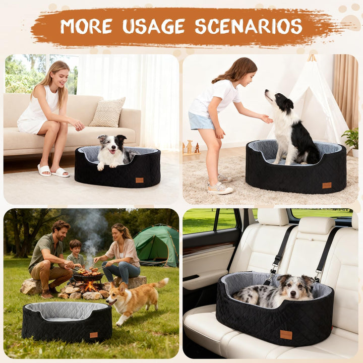 Hunde Autositz für grosse/mittlere Hunde, Pet Booster Sitz für Autos, SUVs und Lastwagen, Reisehunde