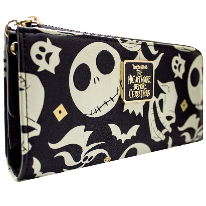 Nightmare Before Christmas Jack Oogie und Zero Portemonnaie Geldbörse Schwarz