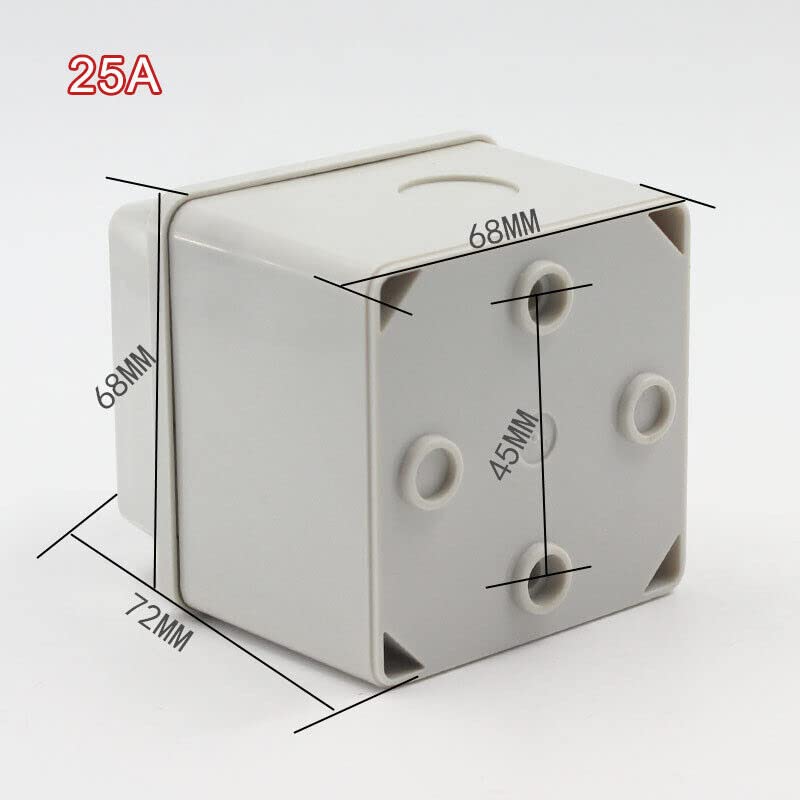 Universal-Nockenwahlschalter LW26-25A 220V – 8 Klemmen 3 Positionen 1-0-2 Umsteller mit Hauptschalte