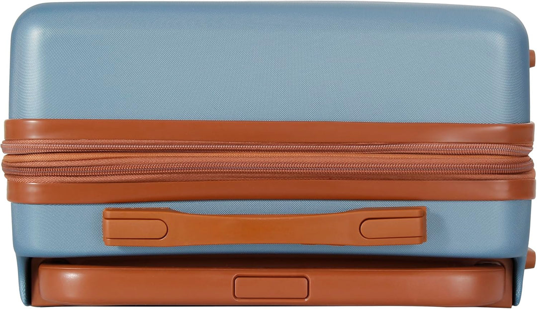 SESCO Reisekoffer Premium-Kofferset 3tlg. Koffer Trolleys Handgepäck Set, breiter Griff, TSA (blau/b