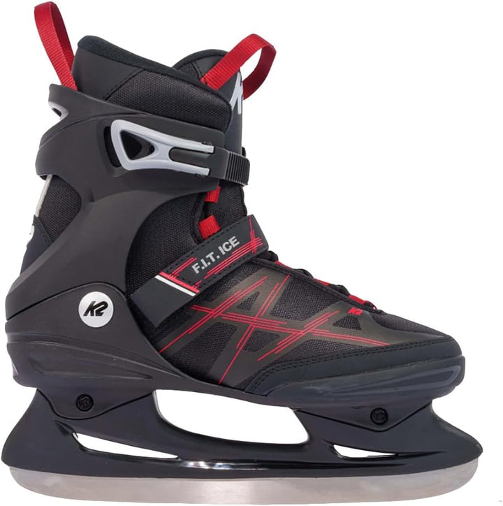 K2 Herren F.i.t. Ice Schlittschuhe EU: 44.5 (UK: 10 / US: 11) black - red, EU: 44.5 (UK: 10 / US: 11