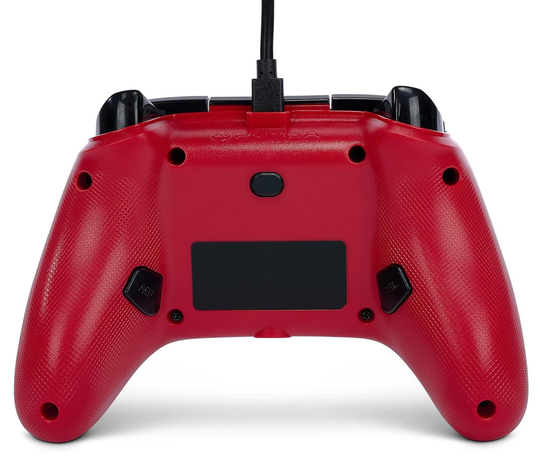 PowerA Verbesserter Kabelgebundener Controller für Xbox Series X|S - Artisan Red, Gamepad, Kabelgebu