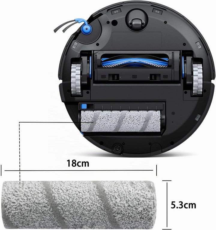 4 Stück Waschbare Mopp Walze aus hochdichtem Nylon Mopp Reinigungswalze 2.0 für DEEBOT X9 PRO Omni/X