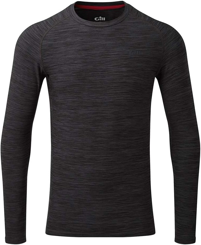 Gill Mens Crew Neck Basisschicht für das Segeln und Skifahren - Esche - Leichte thermische Materiali