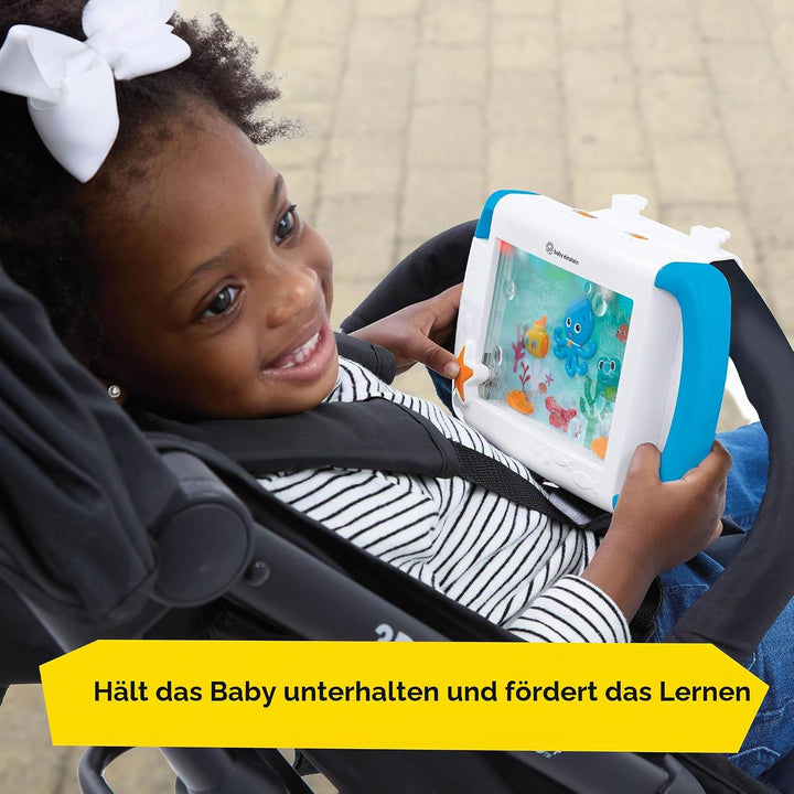 Baby Einstein On-the-Go Sea Dreams Soother, tragbares Baby-Tablet-Spielzeug mit Musik und Lichtern,
