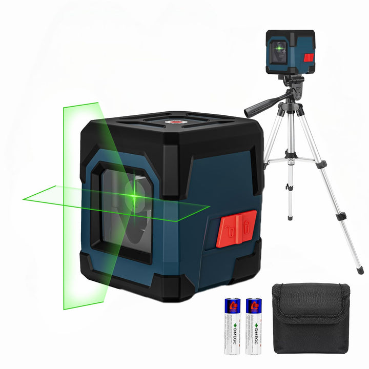Laser Wasserwaage mit Stativ, RockSeed Kreuzlinienlaser mit Selbstnivellierung, Vertikale und Horizo
