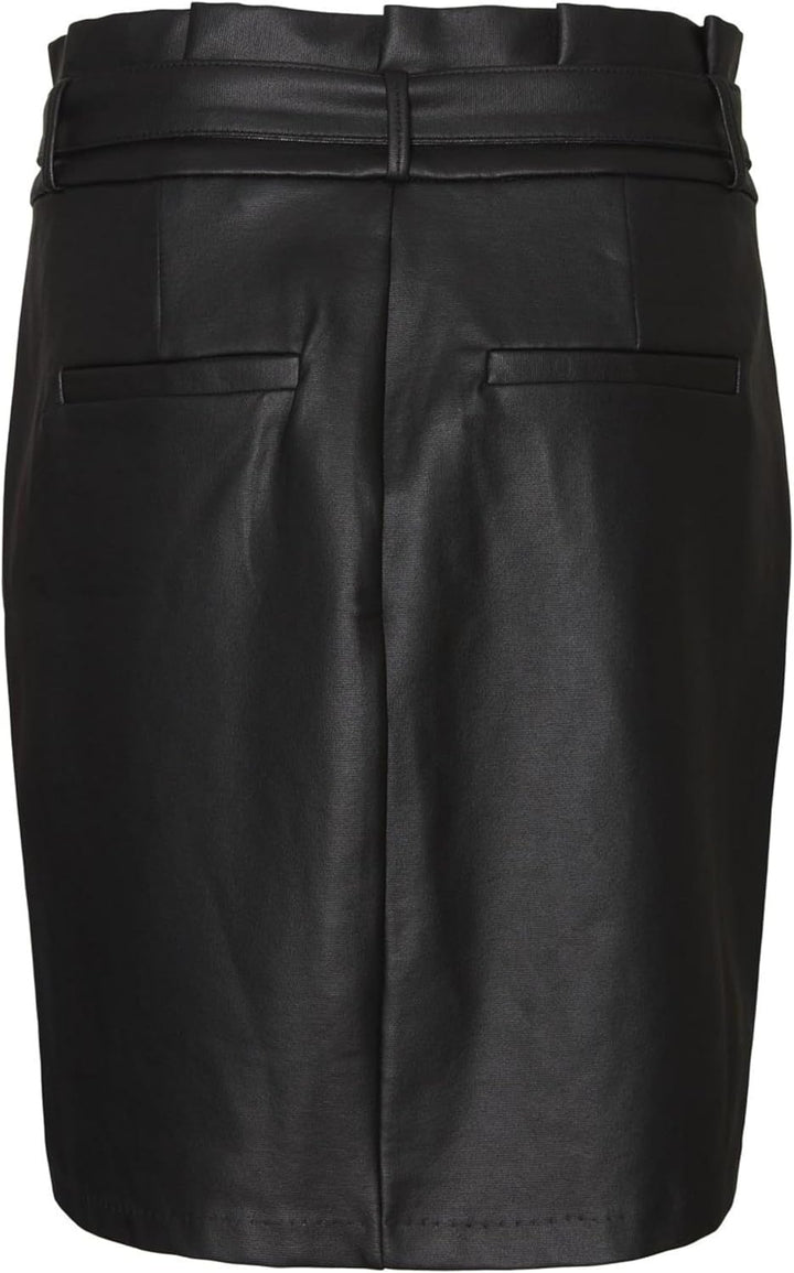VERO MODA Damen Vmeva Hr Paper Coated SKT Ga Ptt Noos PU Rock, XXS Petite
