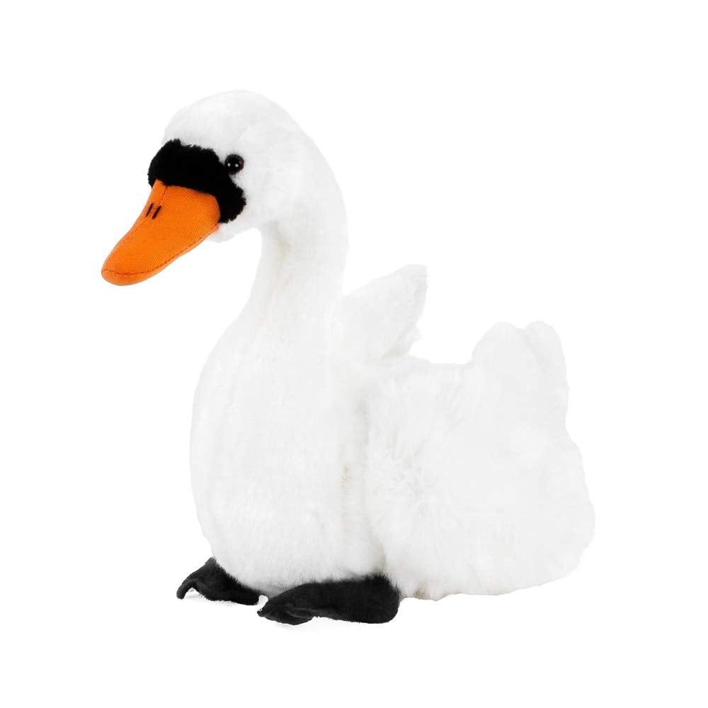 Teddys Rothenburg Kuscheltier Schwan 15 cm weiss sitzend Uni-Toys Plüschschwan Stofftier Plüschtier